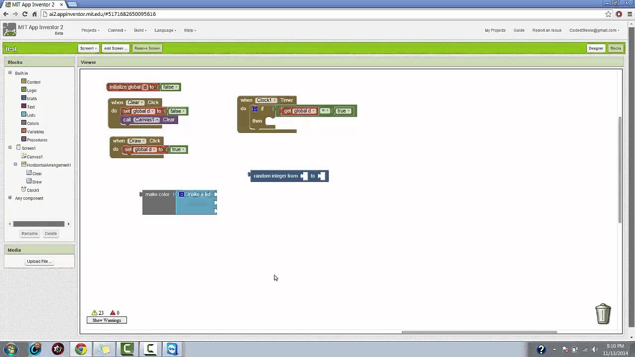 AppInventor-Tutorial #6- The Canvas of Randomness