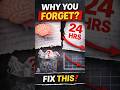 Why you forget everything you study in 24 hours ( Fix this,)