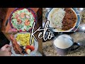 Stress eating on Keto breakfasts, Keto Lunches, and Keto Dinners...What I eat in a week!