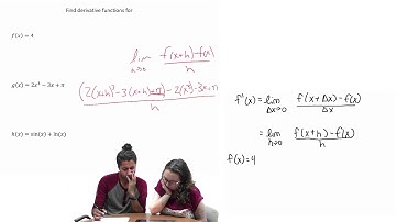 Basic Derivative Rules: Student Problem Solving