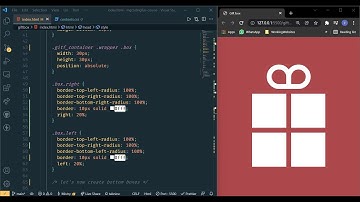Gift box design using CSS | Mg Coding Fun