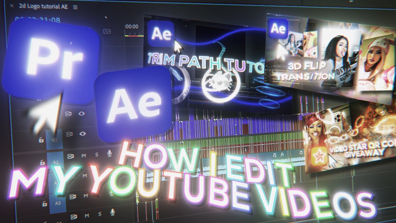 Как я редактирую свои видео на YouTube (просто) | PR и AE