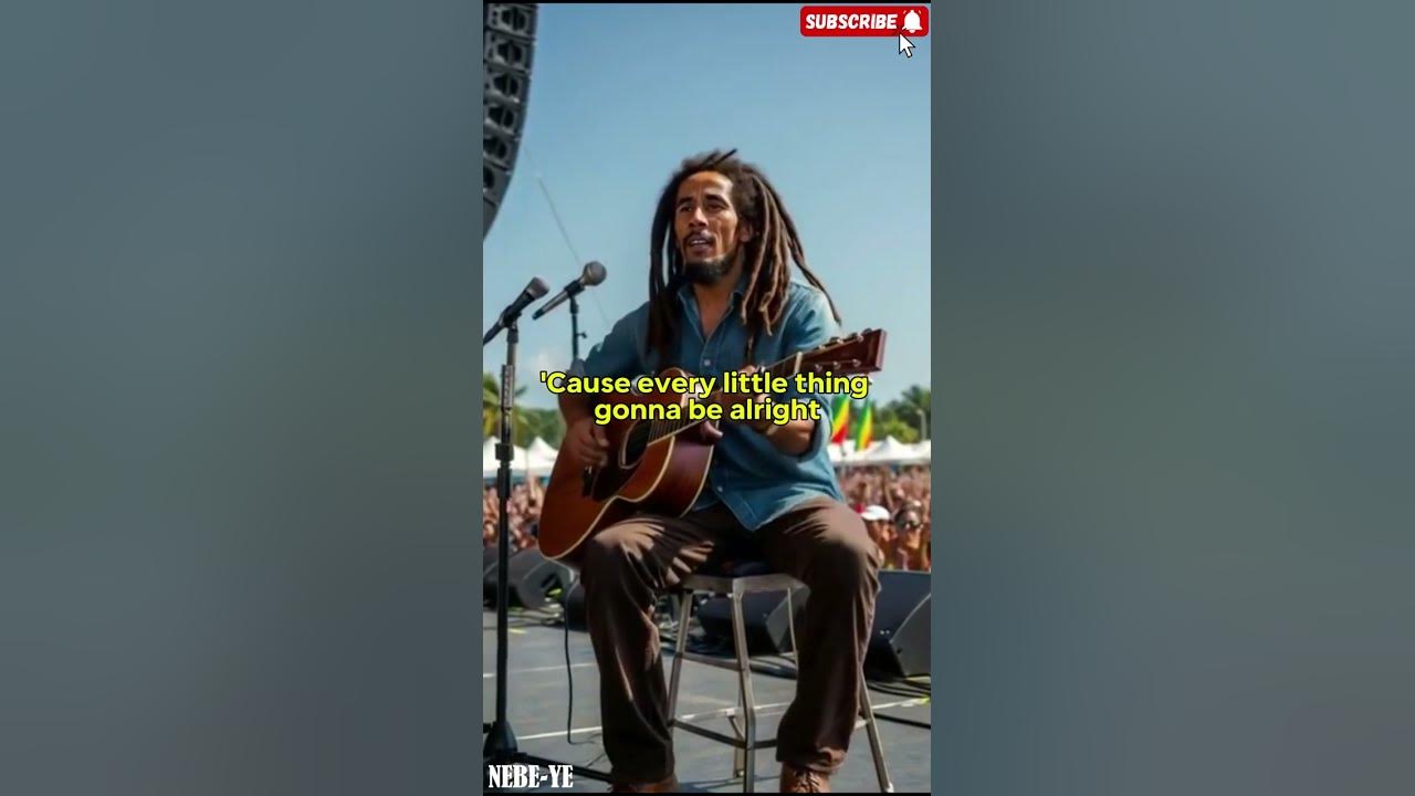 Bob Marley - Three Little Birds (Lyrics) | #bobmarley #aimusic #aisongs ##englishsong #legend