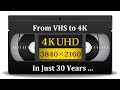 Comparing vhs to 4k picture quality