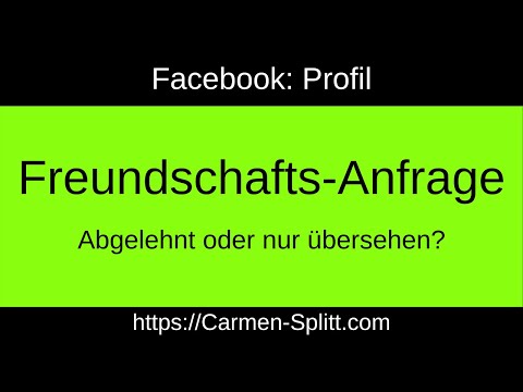 Facebook Freundschaftsanfrage abgelehnt oder nur übersehen?