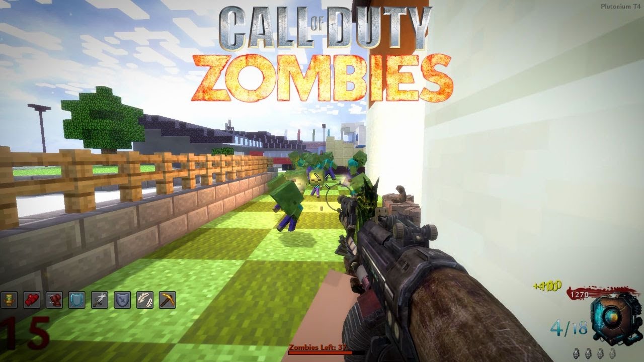 Minecraft in Call of Duty Zombies! - YouTube