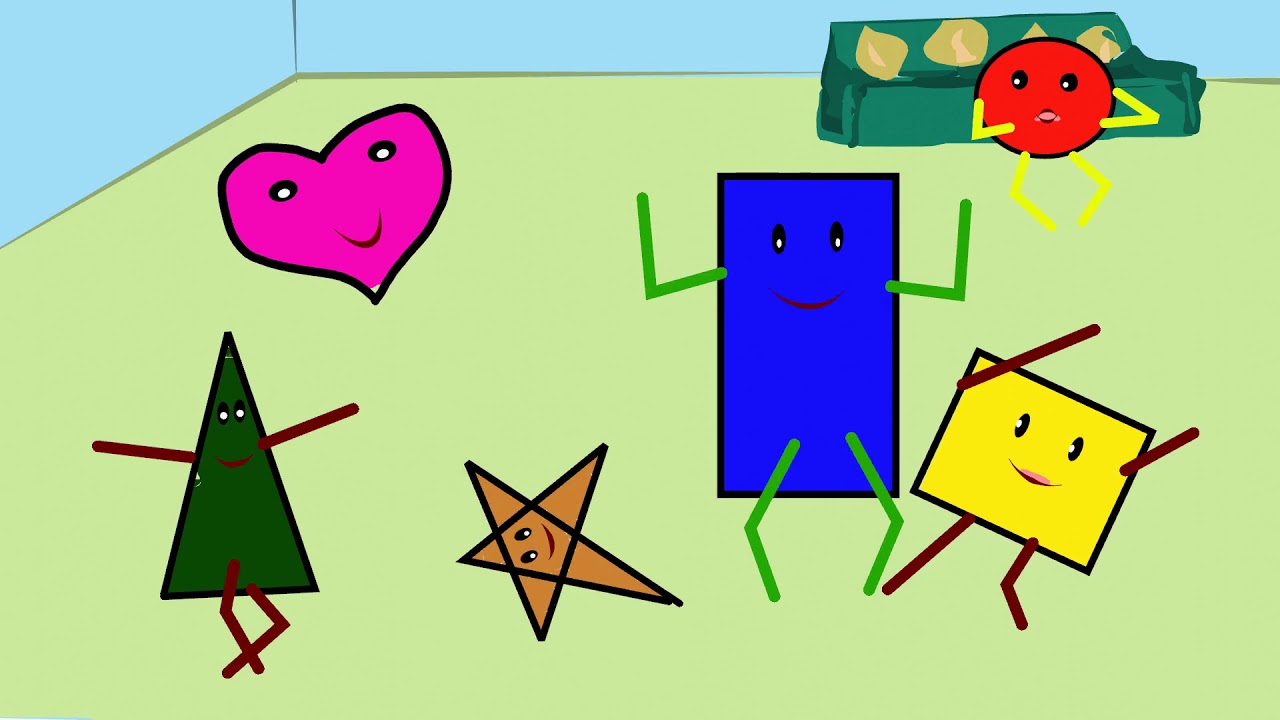 Shape song ! Circle Square Rectangle YouTube