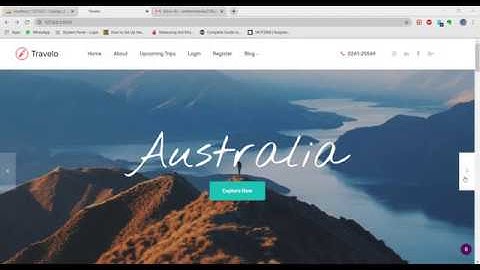 Travelling Website Using Django Backend and Mysql Database