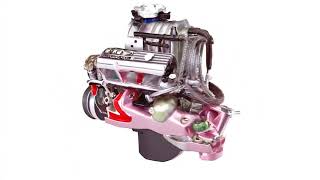Mopar engine cutaway