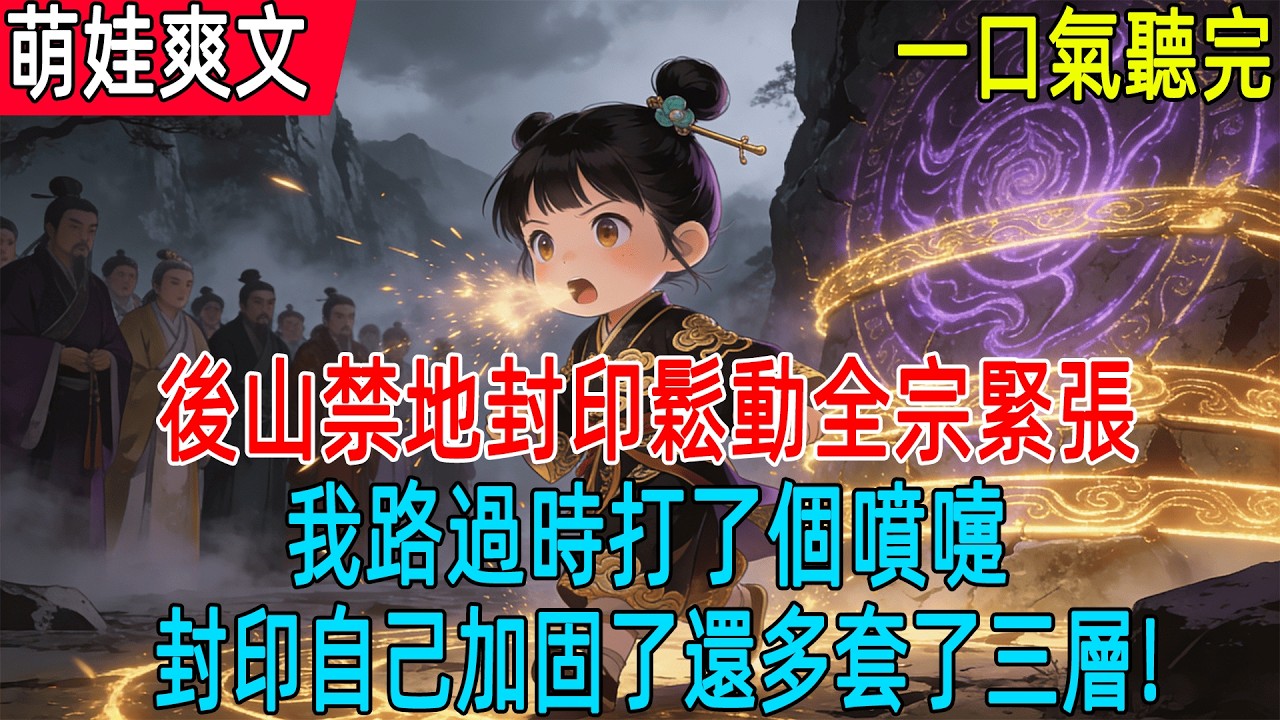 【完結小說】後山禁地封印鬆動全宗緊張，我路過時打了個噴嚏，封印自己加固了還多套了三層#有聲書 #萌寶 #小說 #萌娃 #爽文#古言#穿越