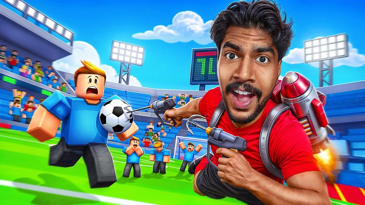 I Become a illegal Football Player in Roblox !!