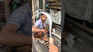 Check out the amazing technique for sharpening a lawn mower blade #shorts #viral #yt