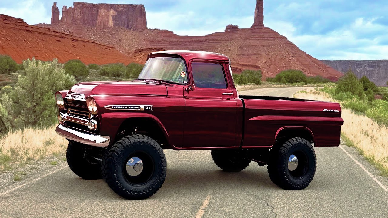 Обзор выставочного грузовика Chevy Apache 1959 года!