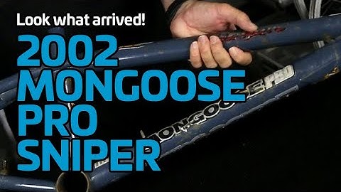 This just arrived! 2002 mongoose sniper BMX frameset