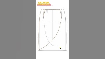 Pleated Wrap Style Skirt Pattern Making [Pattern Making Tutorial] #shorts