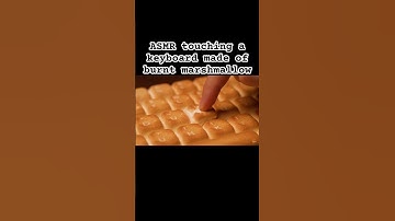 ASMR touching a keyboard made of burnt marshmallow #aiart #ai #asmr