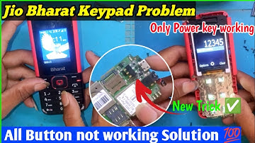 jio bharat k1 4g keypad not working || jio bharat keypad not working || jio bharat keypad problem