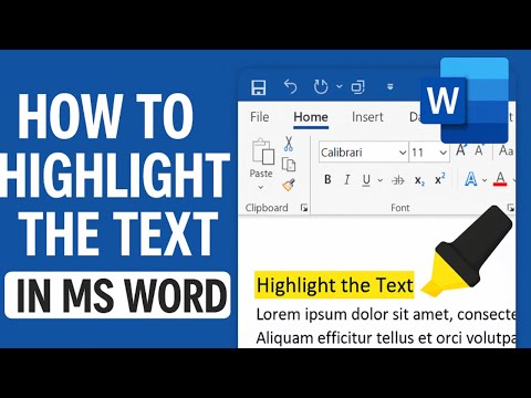 "How to Highlight Text in MS Word | Easy Step-by-Step Tutorial"