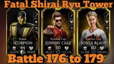 Fatal Shirai Ryu Tower 176, 177, 178, 179 | Talent Tree & Equipment