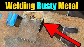 Welding Through Rusty Metal Tips And Tricks | Weld Through Rust | Flux Core Welding For Beginners |