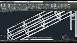 3D Cad Preview _ How to Make Pipe Rack UNP 100x50