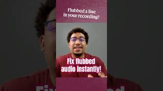 Fix Flubbed Audio Instantly with Regenerate I Descript #shorts #ai #videoediting