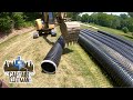 Fixing a Failing Drainage Ditch with 160' of Culvert Pipe - CAT 304 Excavator