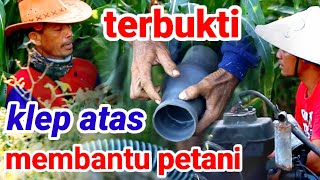 Cara pemasangan klep atas pompa air