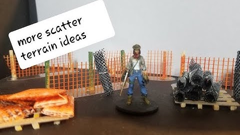 more modern fencing ideas for scatter terrain for tabletop games