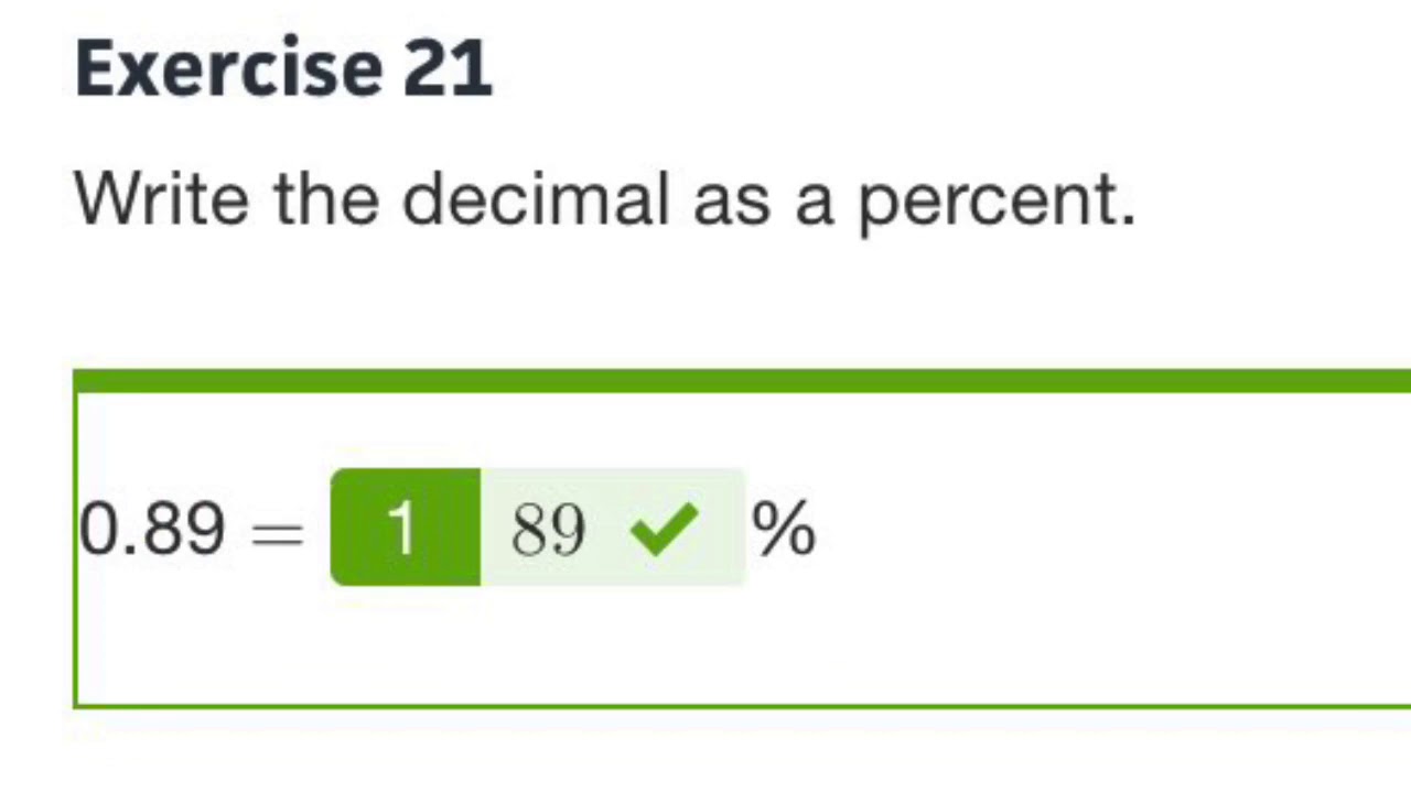 Big Ideas Math California Common Core 6.1 Percents And Decimals BIM ...