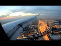Eurowings A319: Beautiful Morning Approach to Hamburg in Snowy Landscape