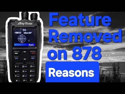 Anytone 878 important feature removed