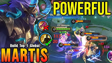 2x MANIAC!! Powerful Offlane Martis Insane 22 Kills!! - Build Top 1 Global Martis ~ MLBB
