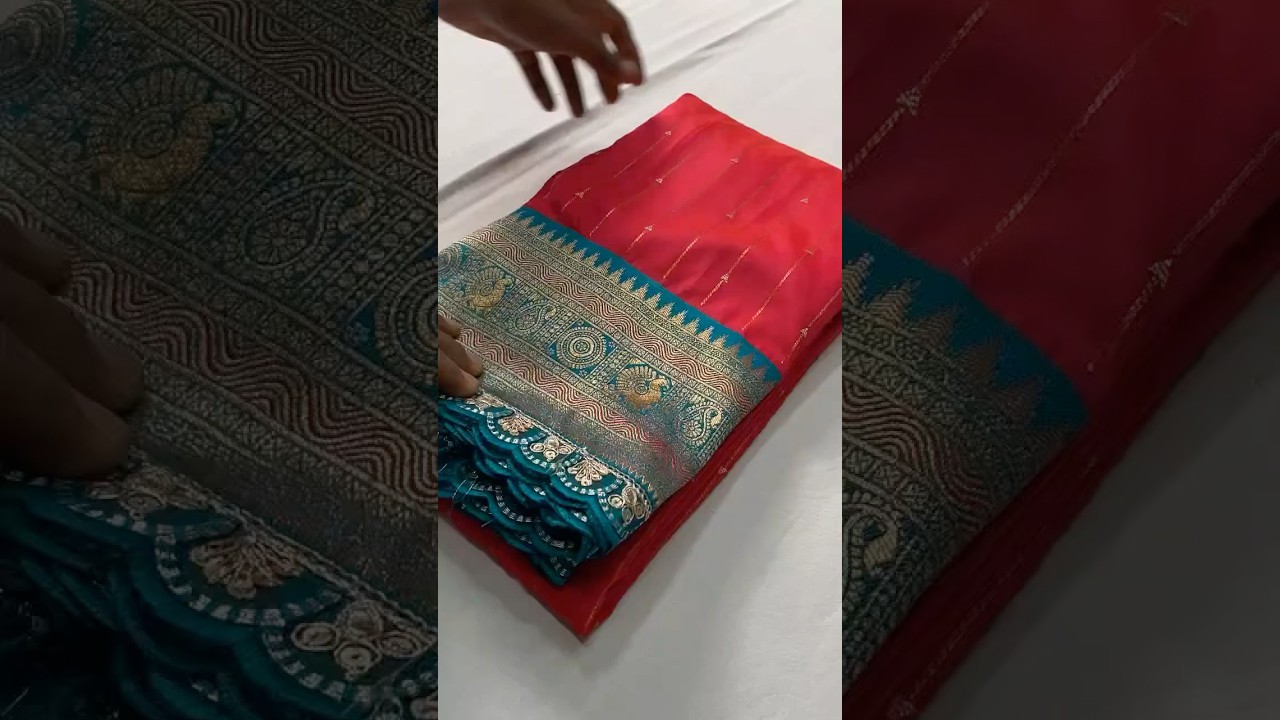 Premium Paithani Silk Intricate Lining Design Saree with Lace