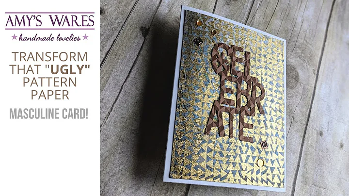 Transform that "ugly" pattern paper! Easy jazzed u...