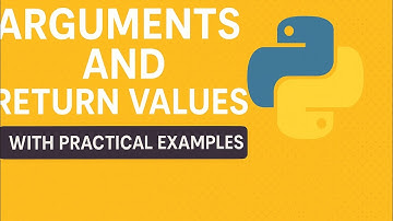 Arguments and return values in python with practical examples and notes | python full course