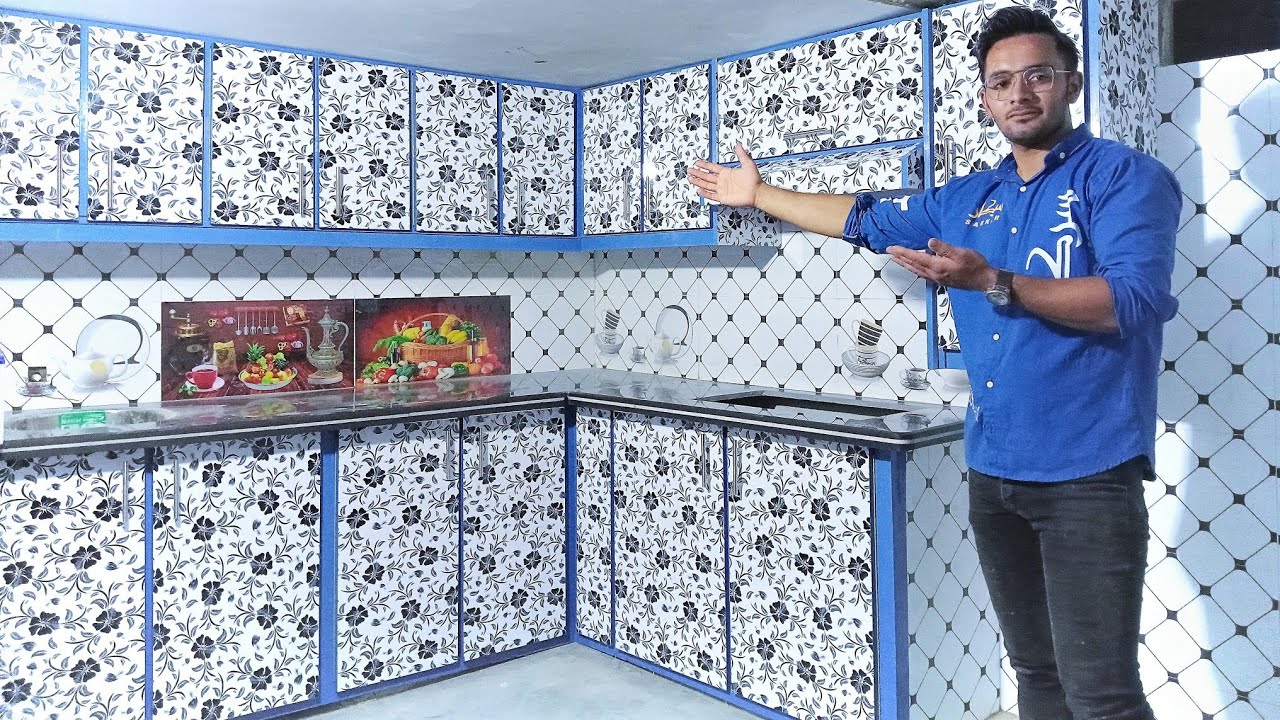 latest kitchen cabinet banane ka tarika kitchen design 2024 colour ...