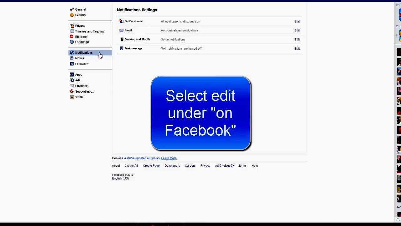 How to turn off live video notifications on Facebook (Requires Desktop version)