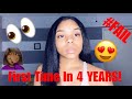 Straightening My Natural Hair For The First Time In 4 Years! | Length Check