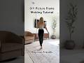 I added picture frame molding to a plain wall. Beginner friendly DIY wainscoting wall trim tutorial
