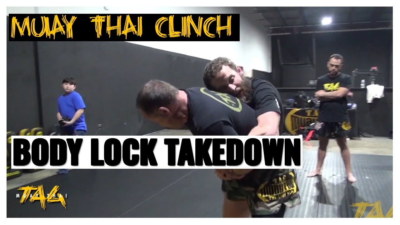 Muay Thai Clinch Body Lock Takedown to Head & Arm Triangle Submission