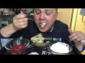 Пельмени/餃子/dumplings с кетчунезом MUKBANG Eating show