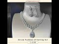 ✨ Shine like a star with our Zircon Necklace & Earring Set! #LuxuryJewelry #Affordable