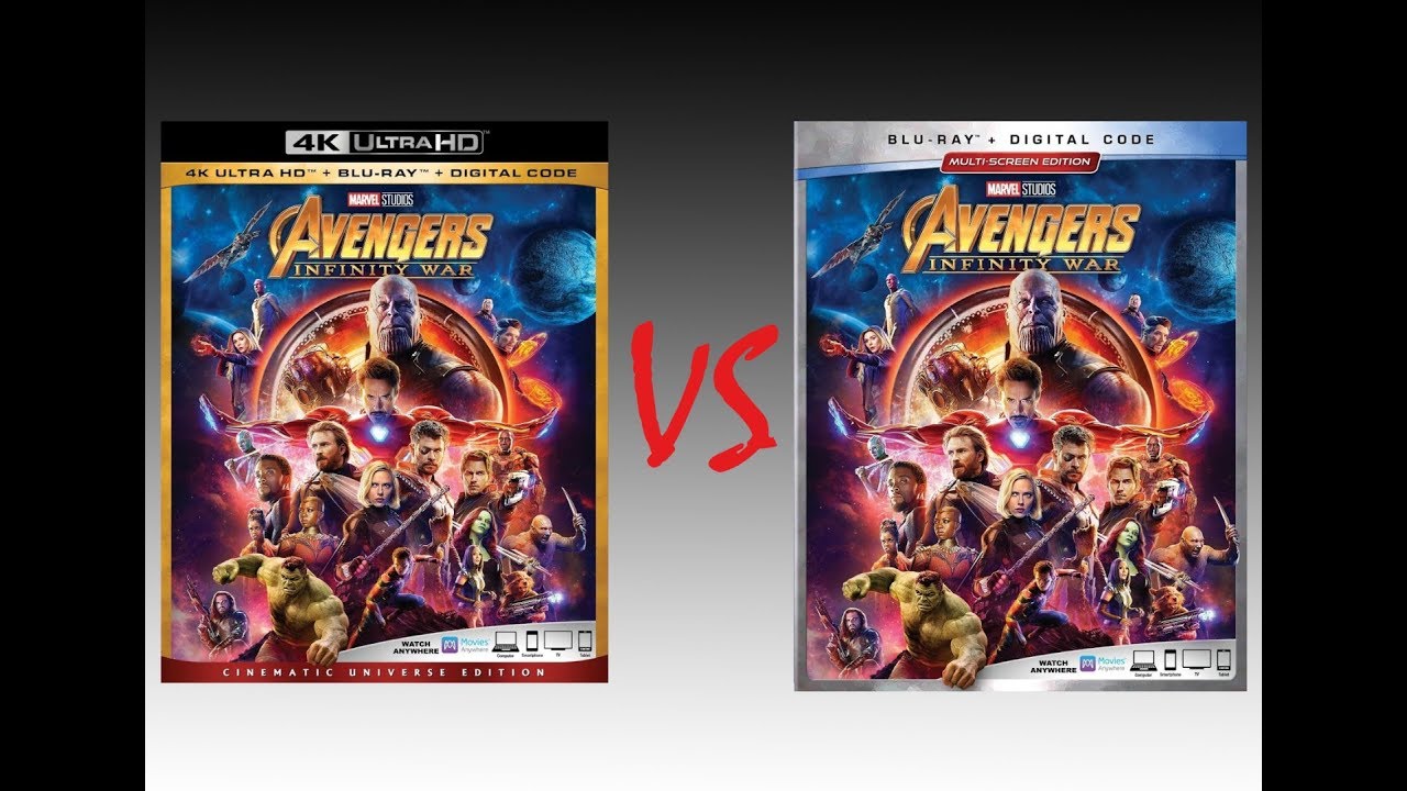 Marvel Studios: Avengers Infinity War Blu-Ray + DVD 