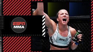 Maycee Barber on handing Miranda Maverick her first UFC loss with a split-decision victory | ESPN