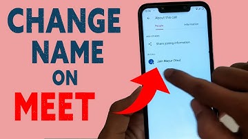 Change name in google meet | How to change name in google meet app | google meet display name