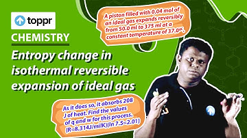 Entropy change in isothermal reversible expansion of ideal gas
