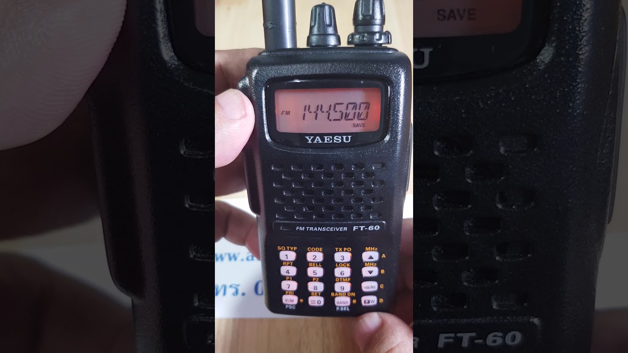 วิธีบันทึกช่อง yaesu FT60 ช่างเป้า 081 933 3516
