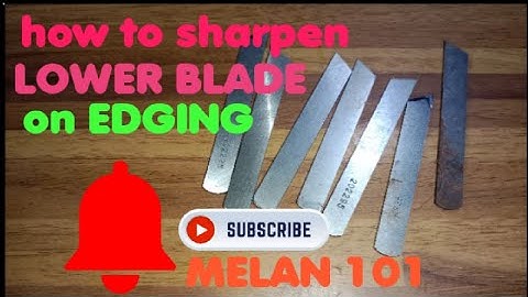 HOW TO SHARPEN LOWER BLADE ON EDGING/OVERLOCK INDUSTRIAL SEWING MACHINE #melan 101 #how #sewing