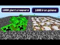 1000 golems VS 1000 giant creepers